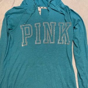 Pink Victoria’s Secret Bling Pull Over
